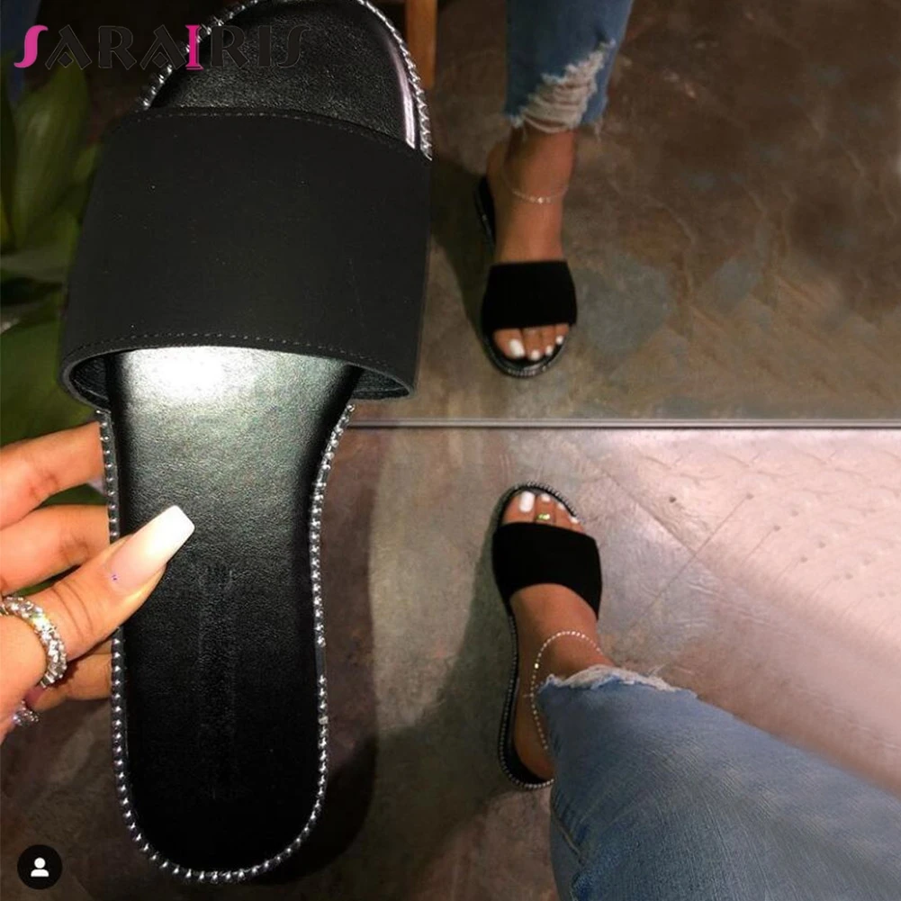 Женские леопардовые сандалии SARAIRIS повседневные пляжные ручной работы с открытым