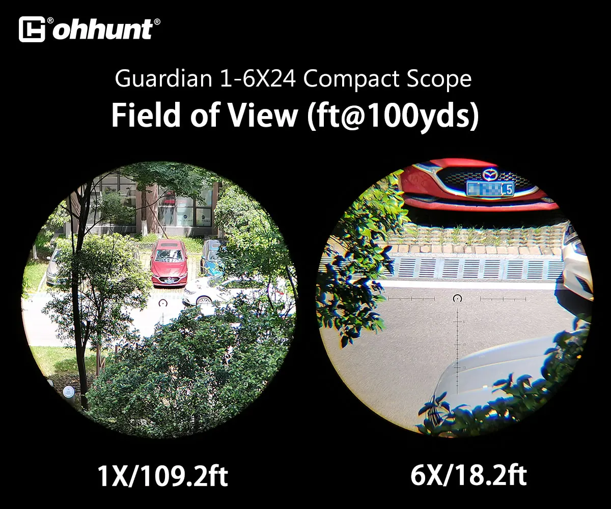 Ohhunt Guardian 1 6x24 IR компактная винтовка со стеклянной сеткой с подсветкой блокировкой