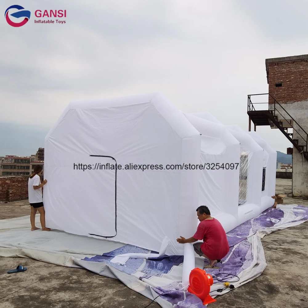 白色インフレータブル噴霧テント携帯インフレータブル車の塗装ブースレンタル用 白色インフレータブル噴霧テント携帯インフレータブル車の塗装ブースレンタル用
