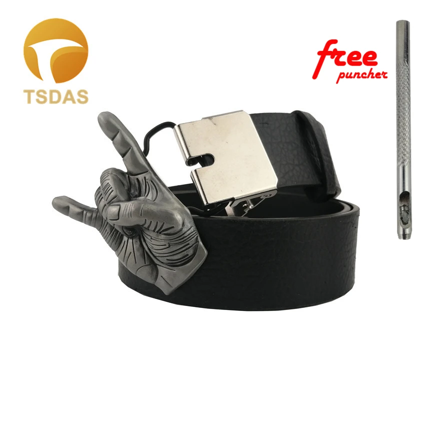 

Silver Music Western American Rock Style Metal Zinc Alloy Fashion Enamel Metal Belt Buckle Easy To Use