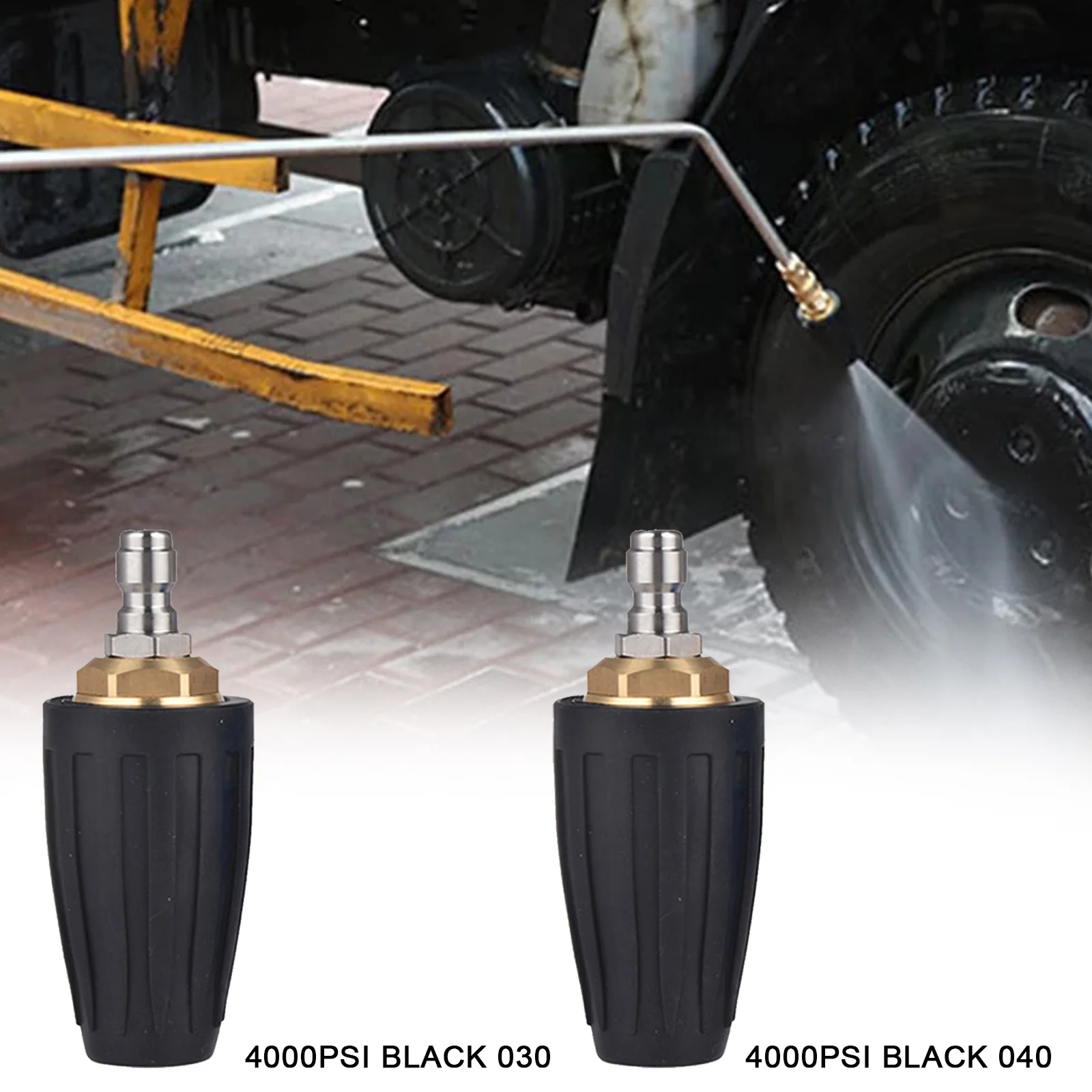 Высокое качество 1/4 быстрое соединение вращающейся турбо насадка 4000PSI 3 0 4 диаметр