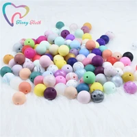 40 pcs 12 mm silicone round beads eco friendly sensory teething necklace food grade mom nursing diy jewelry baby teethers