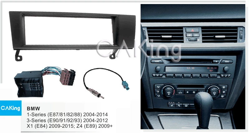 Одна Din панель радиоприемника для BMW 1 серии (E87/81/82/88) 3 (E90/91/92/93) X1 (E84) Z4 (E89) комплект