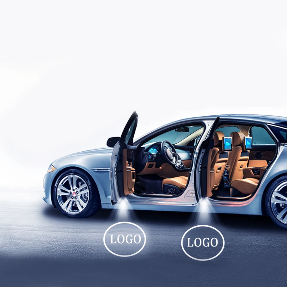 

2-40 pcs LED Car Door Logo Light Hellcat Ghost Shadow Projector 12V Car Tuning For Dodge Challenger SRT Scat Pack Demon Charger