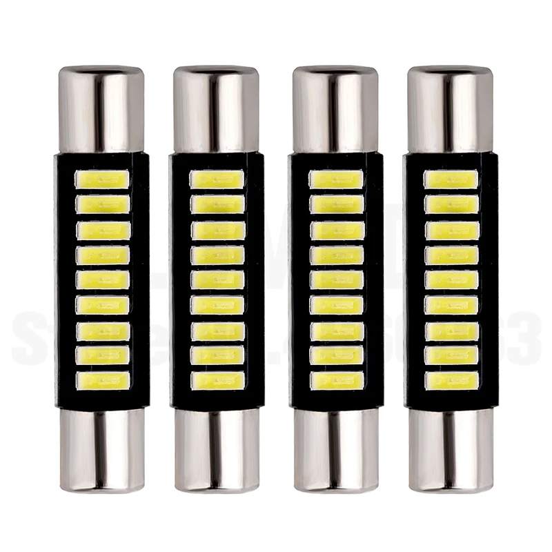 White 4x29 мм гирлянда светодиодный C5W автомобильный 9 светодиодный s 4014 авто интерьер для солнцезащитного козырька косметическое зеркало огни DC 12 В - Emitting Color: White