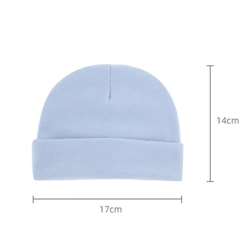 Однотонные шапки для детей 3 шт./лот шапка новорожденных рождения Шапка-бини