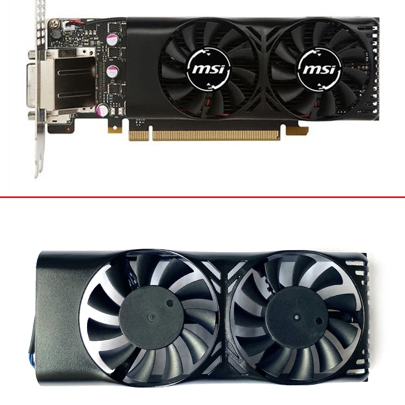 

NEW HA5510M12F-Z XY-D05510S 0.20A 2PIN For MSI Geforce GTX 1050 2GT LP GTX 1050Ti 4GT LPV1 Graphic Card GTX1050Ti Cooling Fan