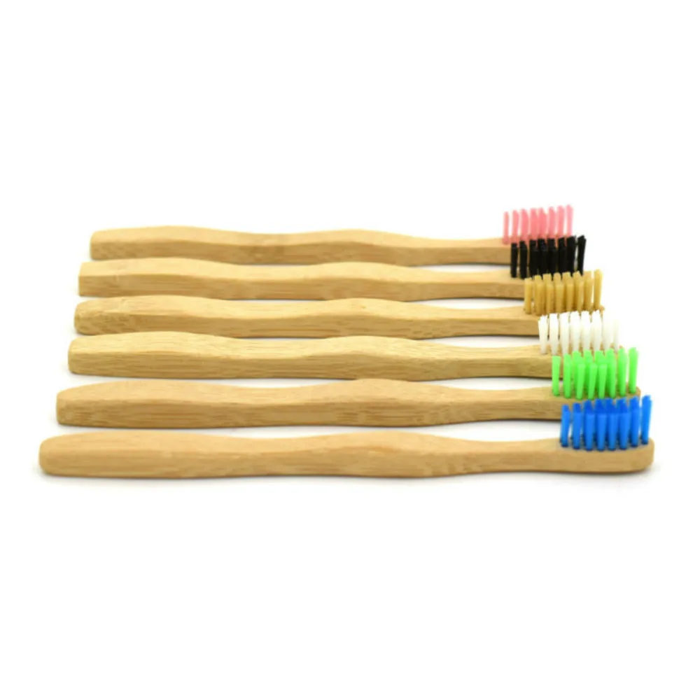 Набор натуральных бамбуковых зубных щеток мини щетки для полости рта
