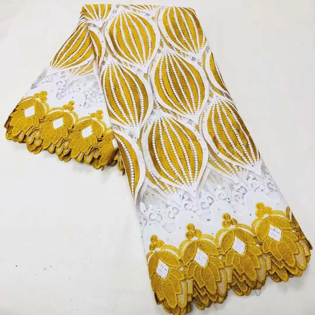 

African Lace Fabric 2021 High Quality Net Cord Embroidery French Tulle Lace Fabric Nigeria Milk Silk Lace For Wedding