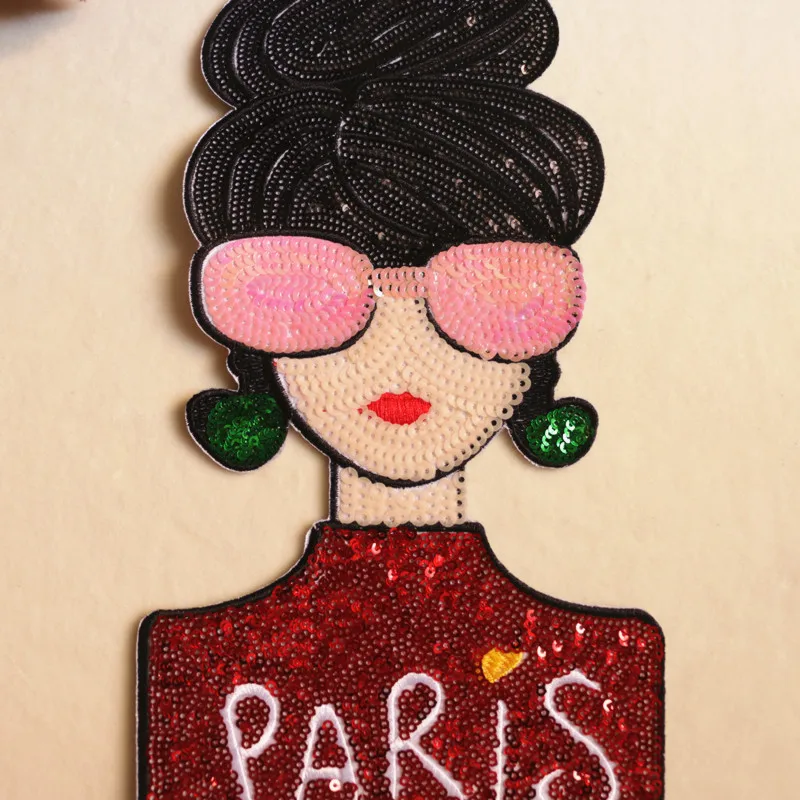 Красивые нашивки с блестками для девушек стильная аппликация вышивкой в виде