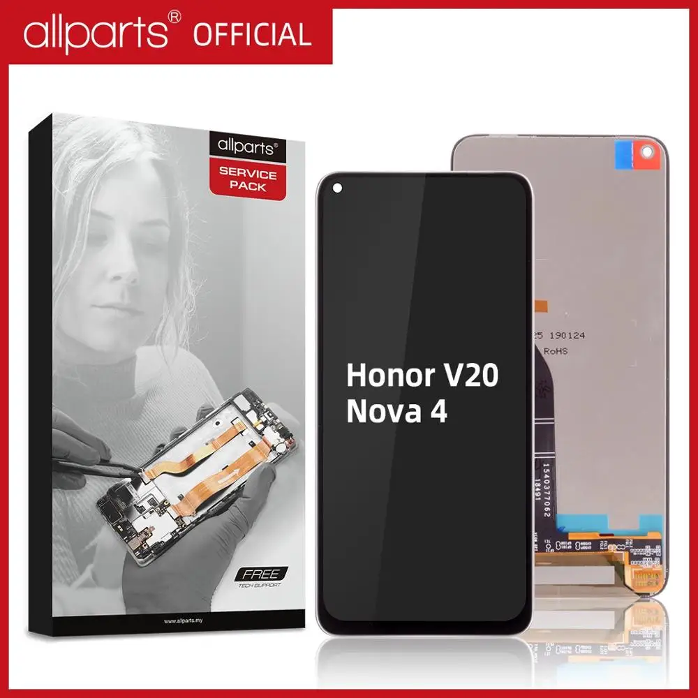 Оригинальный дисплей для huawei Honor V20 lcd кодирующий преобразователь сенсорного