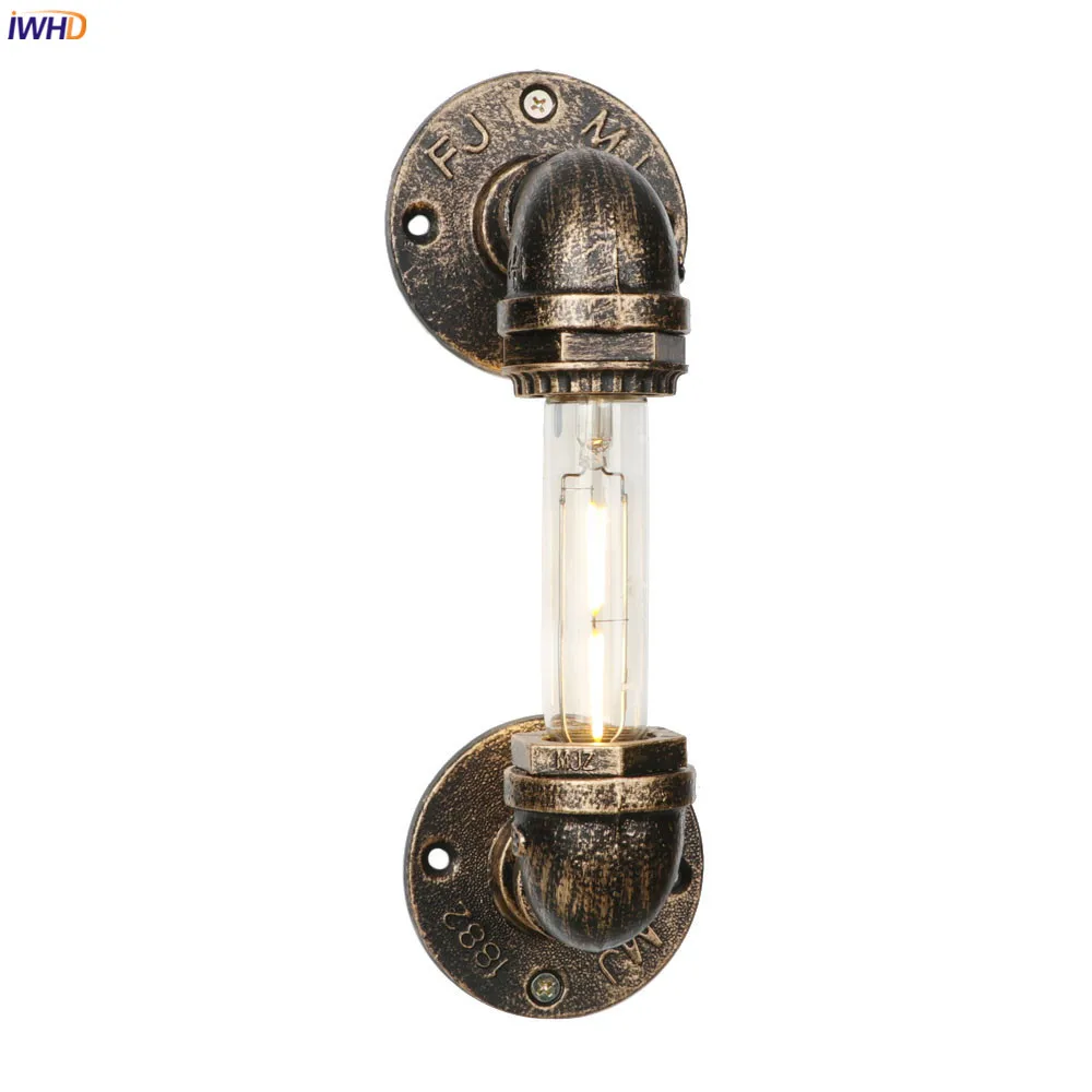 Настенный светильник IWHD Wandlamp Edison винтажная водопроводная труба американский