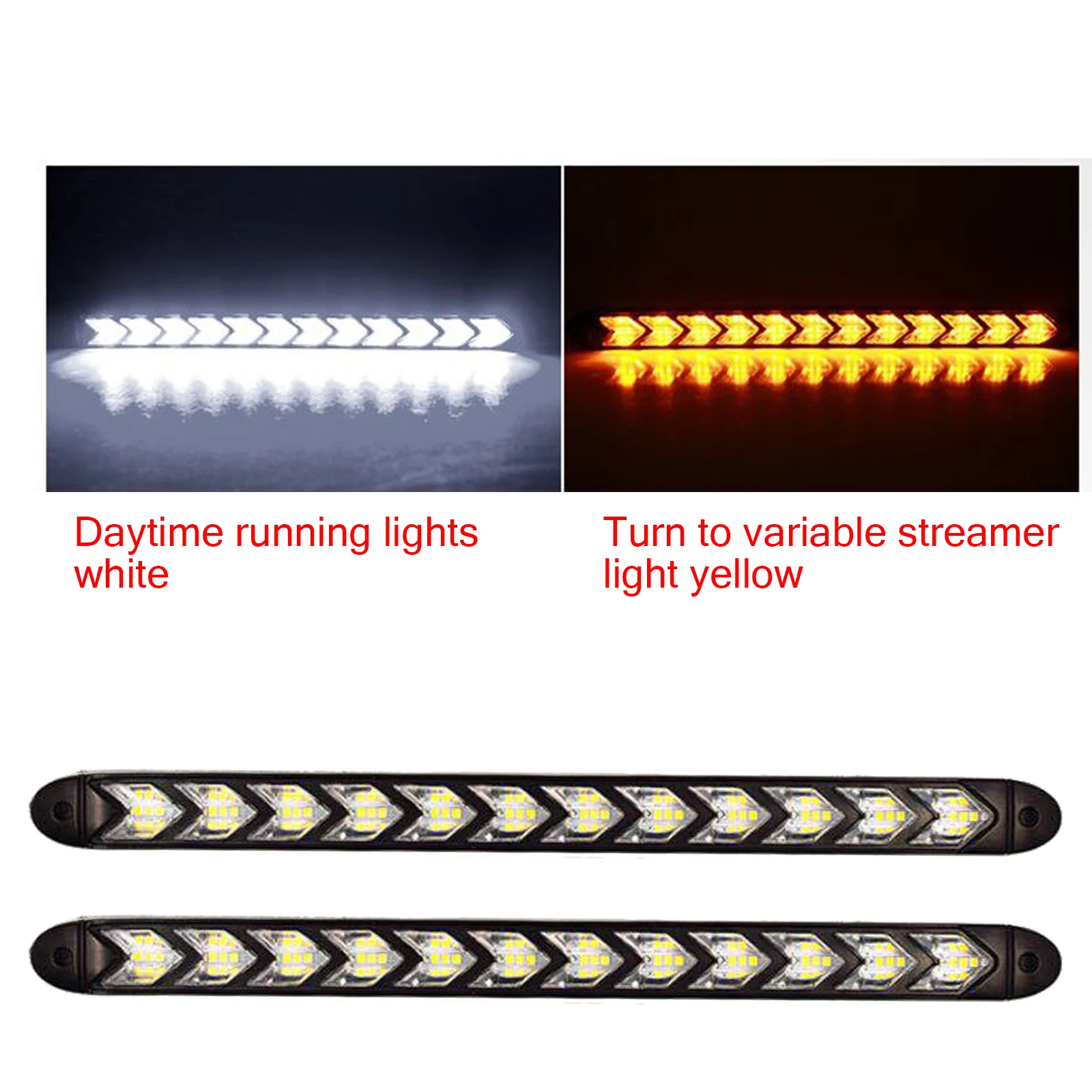 Дневные ходовые огни 2 шт. светодиодные дневные Стайлинг автомобиля динамический