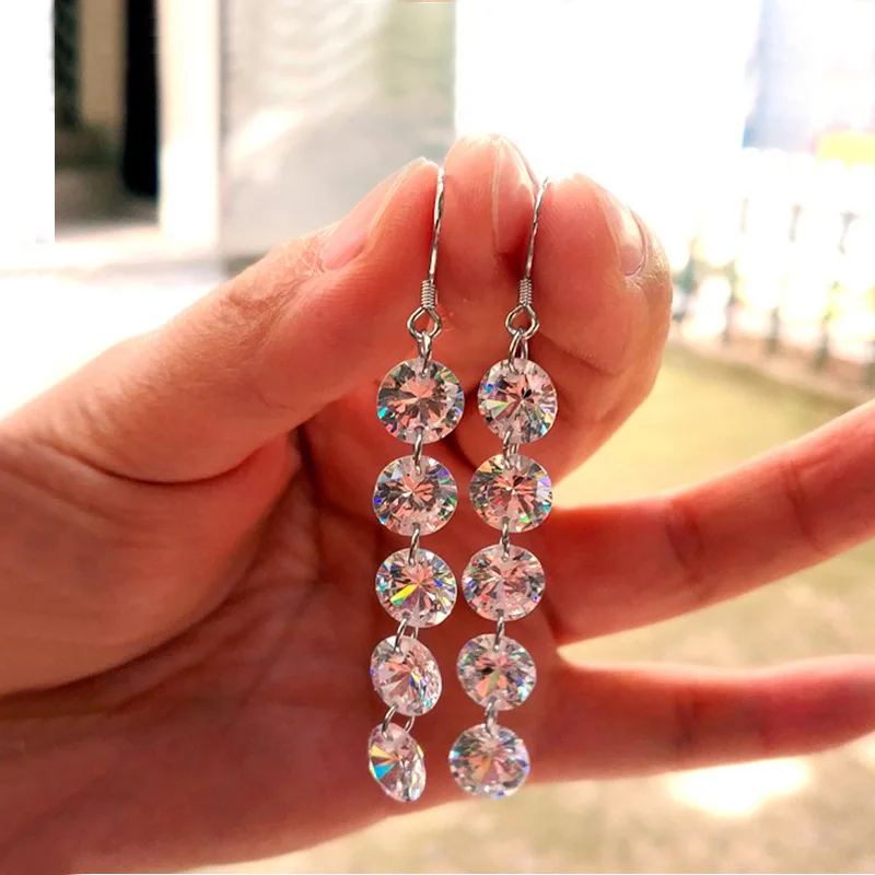 

Женские серьги из серебра 925 пробы с фианитами