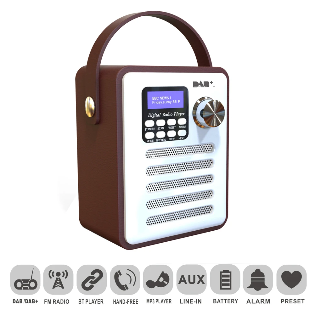 Bluetooth 4 2 деревянный DAB радио цифровой DAB/DAB + FM Wi Fi динамик беспроводной FM/TF карта/U