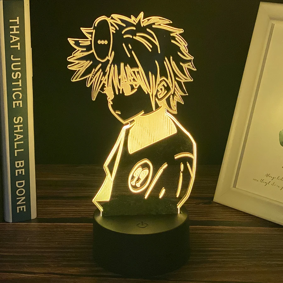 Светодиодный ночной Светильник Killua Zoldyck в стиле аниме Hunter X ночсветильник с