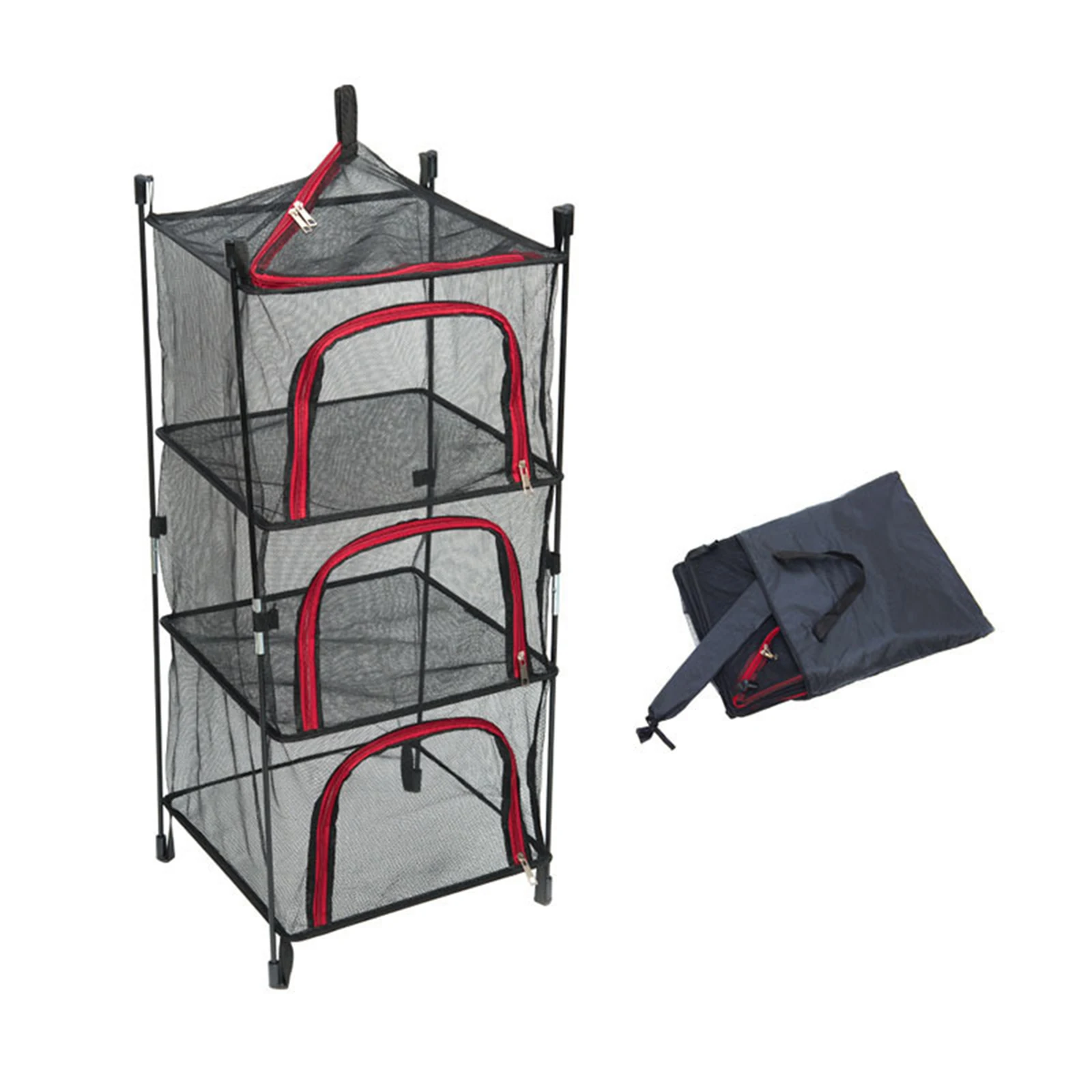 

Hanging Drying Net Foldable Portable Drying Rack Mesh Dryer For Outdoor Camping Picnic Sturdy And Durable Wear-Resistant