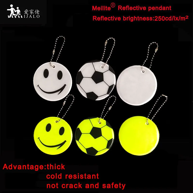 Новинка smile face football MEILITE 250 свечей светоотражающая Сумка брелок вешалка для