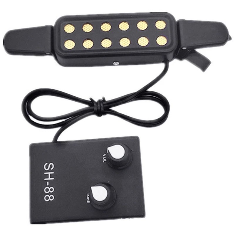 

Acoustic Guitar Pickup Soundhole Clip-on Classical Guitar Pick Up Low Noise Musical Instruments Guitar Accessories Parts