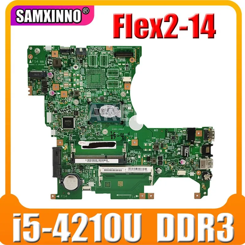 

Free Shipping FRU:5B20G36275 FOR Lenovo Flex2-14 Laptop Motherboard LF14M 448.00X01.001 i5-4210U DDR3 100% Fully Tested