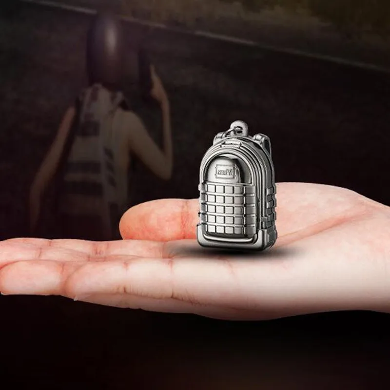 New USB charging Cigarette lighter Windproof flameless Electronic lighters Keychain Chicken game backpack lighter