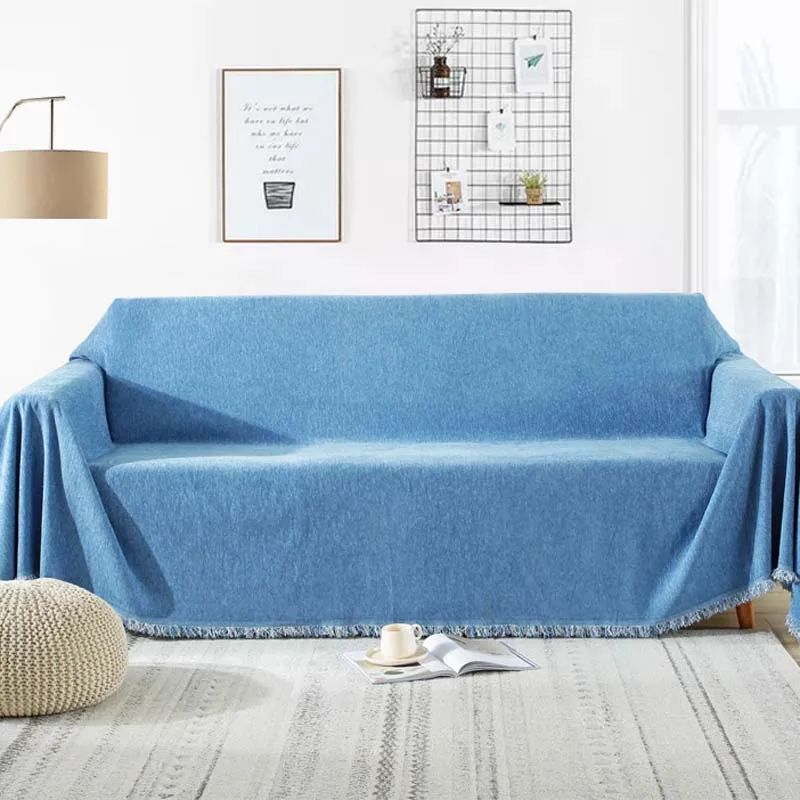 

Solid Color Full Couch Covers For Living Room Soft Throw Thread Sofa Blanket Bedspread Cushion Cover Chaise Sofa For Case Longue