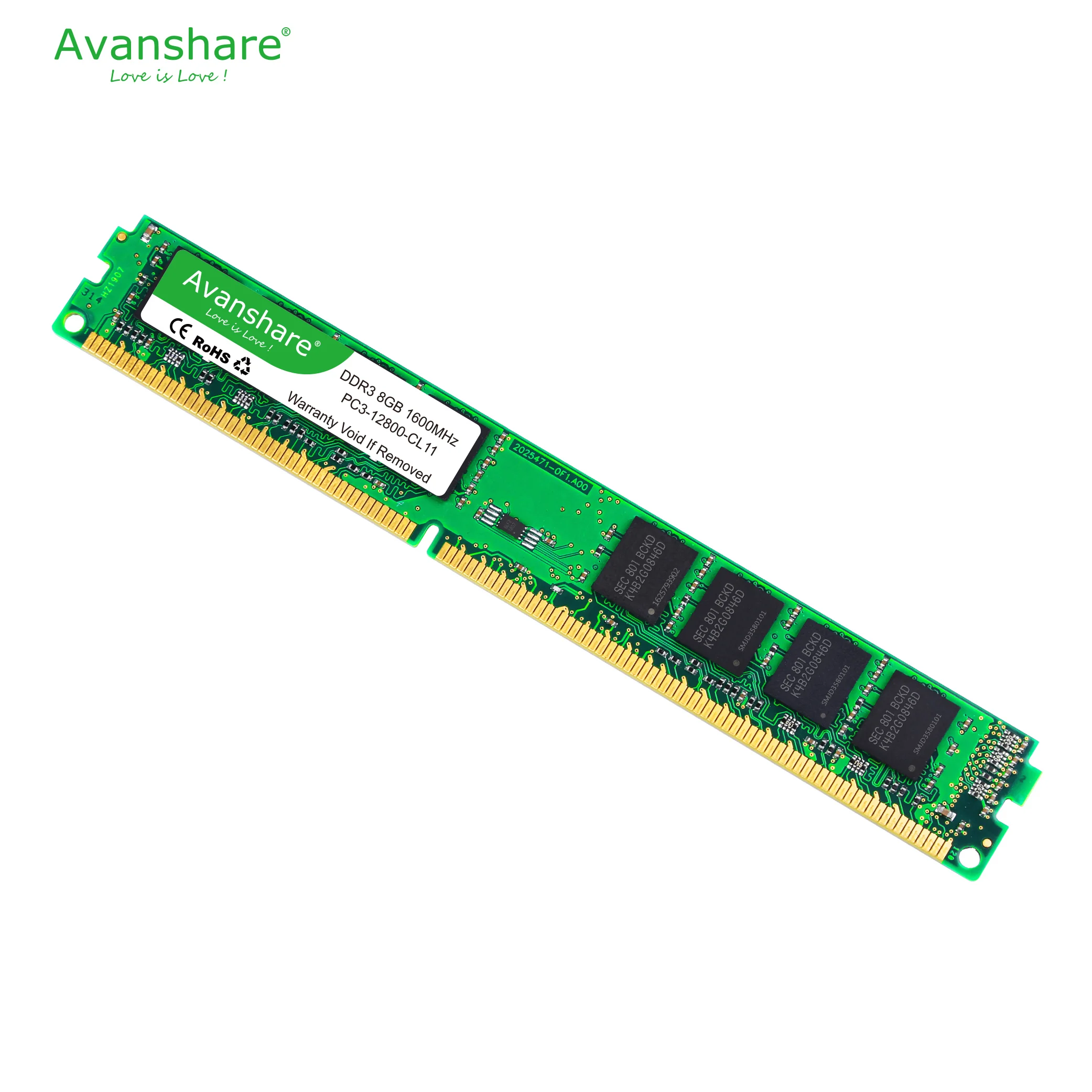 Оперативная память Avanshare DDR3 8 Гб 1600 МГц 240pin 1,5 в 4 ГБ 8 ГБ для настольного компьютера