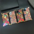 Роскошный квадратный чехол в клетку для iPhone 12 pro X XS Max XR, чехлы для телефонов с кольцом-держателем для iphone 11 13 PRO 7 8 Plus 6 6S, оболочка
