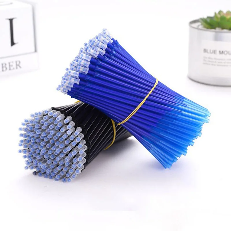 

Erasable Pen Refill Set 0.5mm Blue Black Color Ink Gel Pens Refills Rods Washable Handle for School Office Stationery Supplies