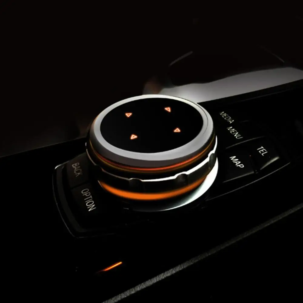 Для BMW F10 F20 F30 iDrive черная мультимедийная ручка накладка кнопка iDrive|Наклейки для