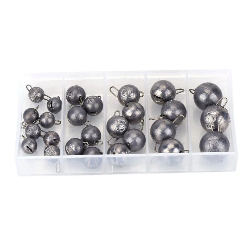 26 шт./компл. 5 размеров рыболовные Весы для морской рыбалки свинцовые формы с