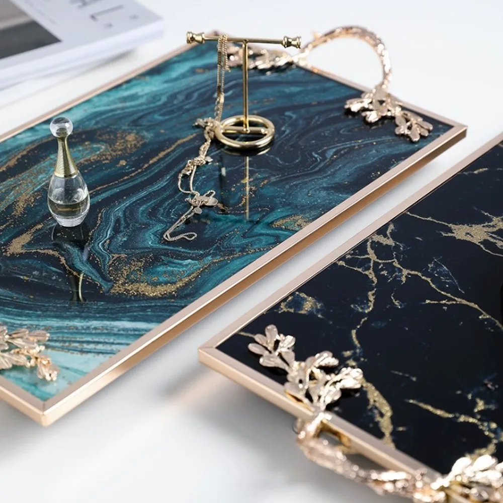 Светильник класса люкс Творческий позолоченный Стекло с органайзером лоток для