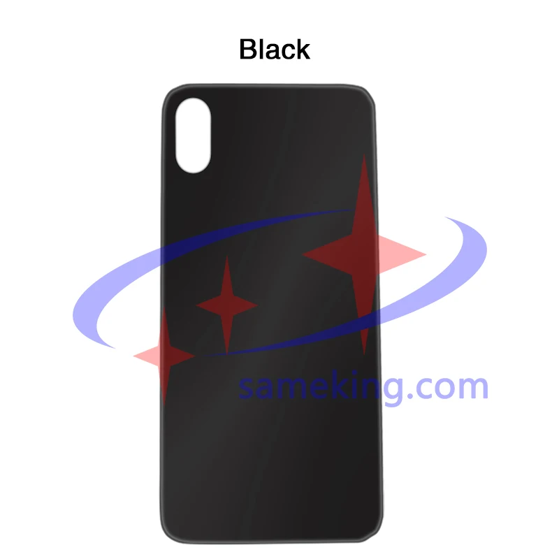 ЕС Версия маркировки большое отверстие заднего стекла для iphone8 8plus x xs xsmax трещина Стекло Замена заднего стекла
