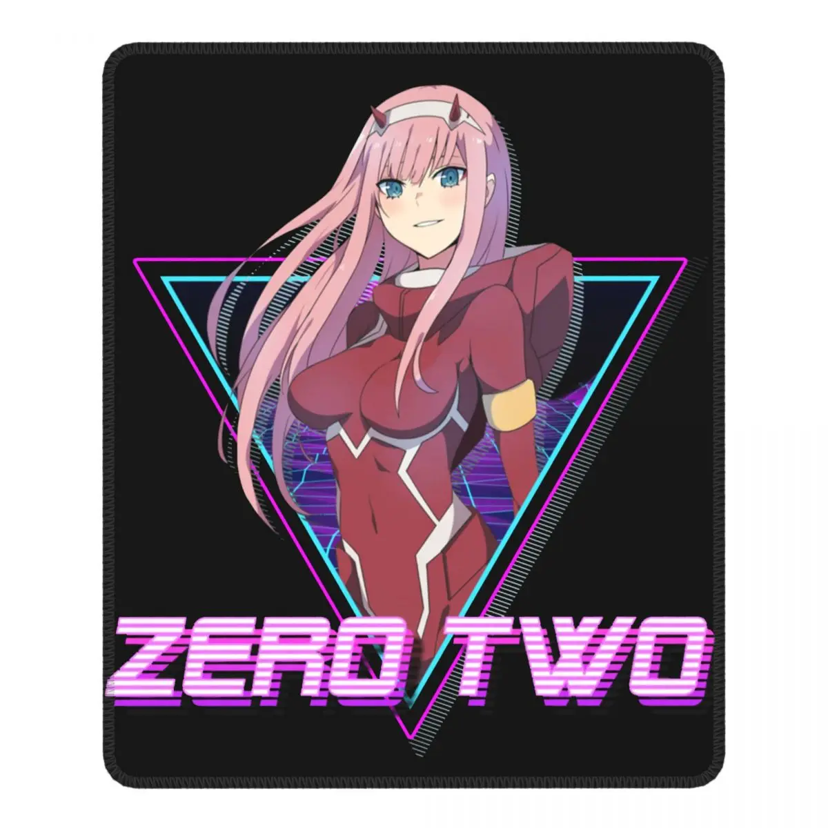 

Darling In The FranXX Zero Two Aesthetic Novelty Mouse Pad Waterproof Mat Pads Natural Rubber PC Table Decoration Cover