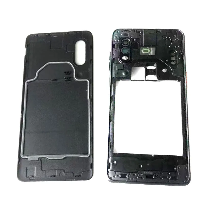 For Samsung Galaxy Xcover Pro SM-G715 Back Housing Middle frame Case Side Buttons+Battery Back Cover Replacement Repair Parts