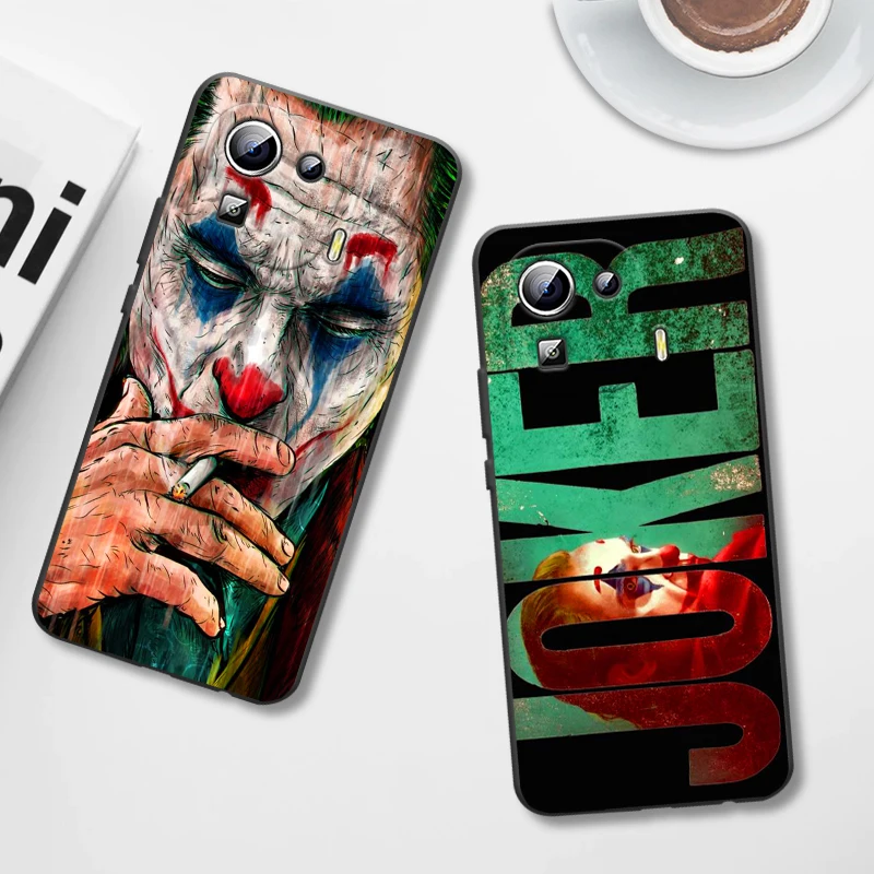 

Happy Face Joker For Xiaomi Mi 11T 11i 11 10T 10i 9T 9 Note 10 Ultra Lite Pro 5G SE Black Phone Case Soft Funda Capa