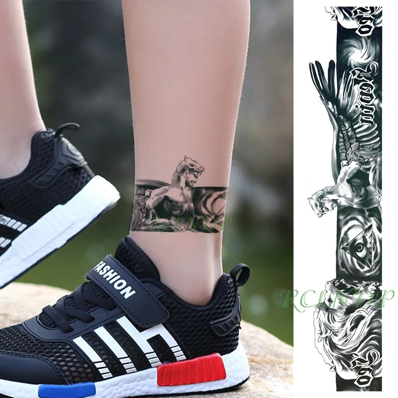 Водостойкая временная татуировка-наклейка крылья льва ангела ручная повязка