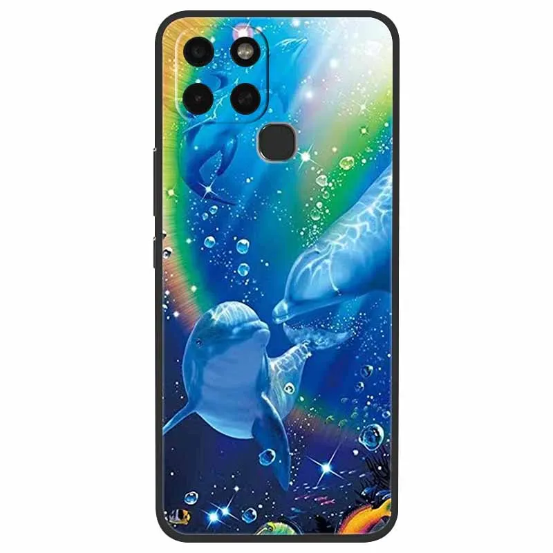 for infinix smart 6 phone cover black silicone slim soft bumper for infinix smart6 smart 6 x6511b case matte coque painted capa free global shipping