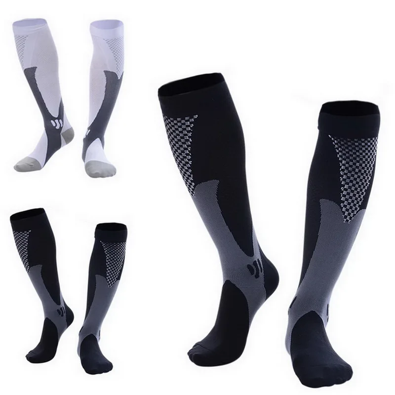 E384374A SFIT Компрессионные гольфы для бега Chaussette Футбол Баскетбол Велоспорт Homme носки для спорта на открытом воздухе мужские велосипедные носки - Цвет: E384374A
