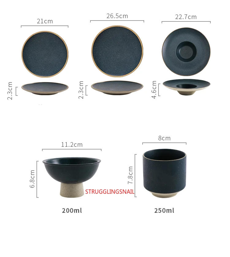 

Ceramic face plate steak plate American family dessert plate Western food plate steak plate ceramic plate