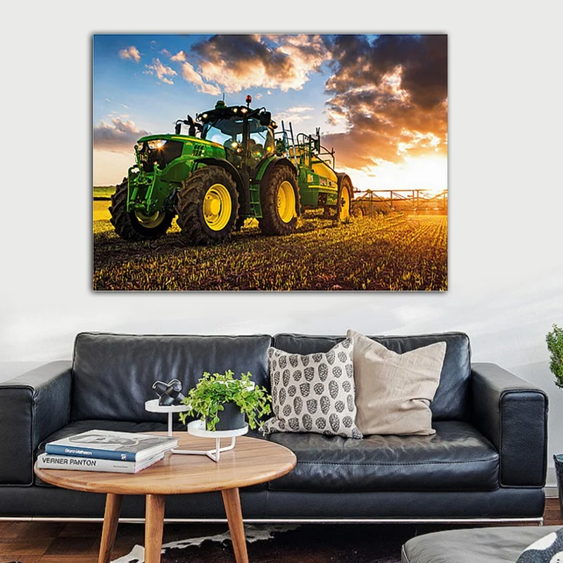 SHGO HOT-Full Drill 5D Diamond Painting Tractor Cross Stitch Kits Embroidery Decors | Дом и сад