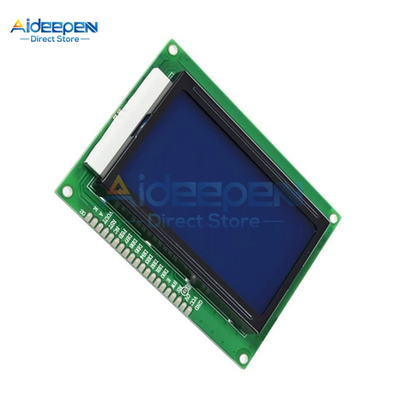 Модуль ЖК-дисплея с подсветкой ST7920 IIC I2C SPI для 3D принтера Arduino Raspberry Pi STM32 5 в