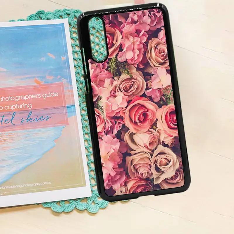 

Elegant Pink Purple Peony Flower On the Vase Phone Case PC for iPhone 11 12 pro XS MAX 8 7 6 6S Plus X 5S SE 2020 XR