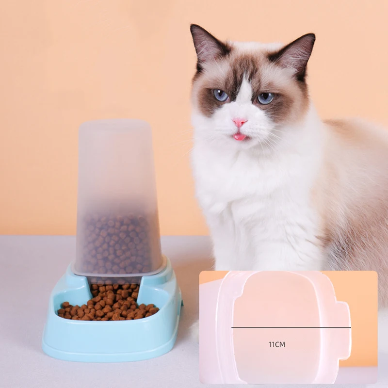 

Cat Dog Bowl 15 Degrees Raised Autodrinker autofeed with graduated scale 1.5 l mix of Colors Bowl for Cat Feeder