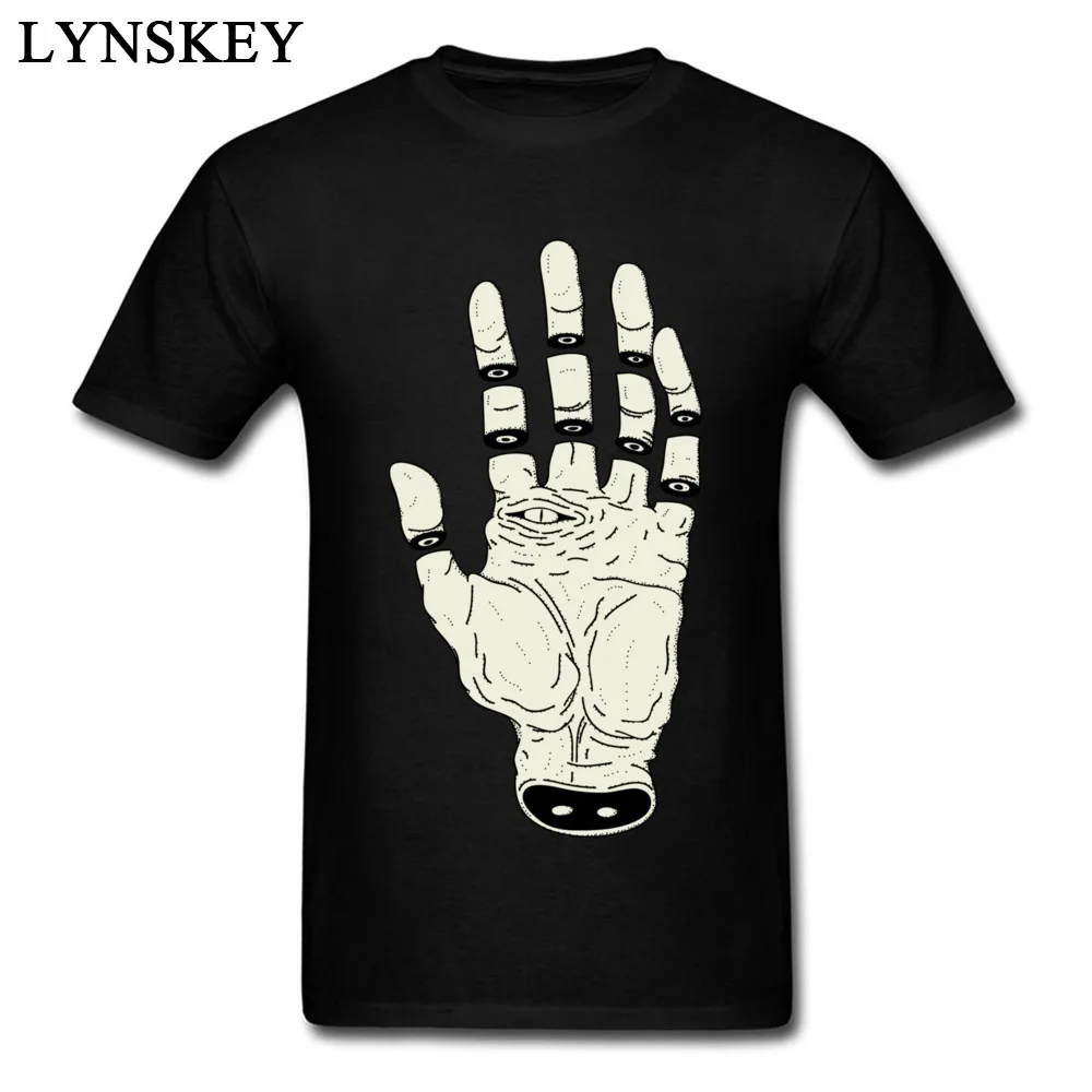 Черная Мужская футболка в стиле ретро с круглым воротником повседневные