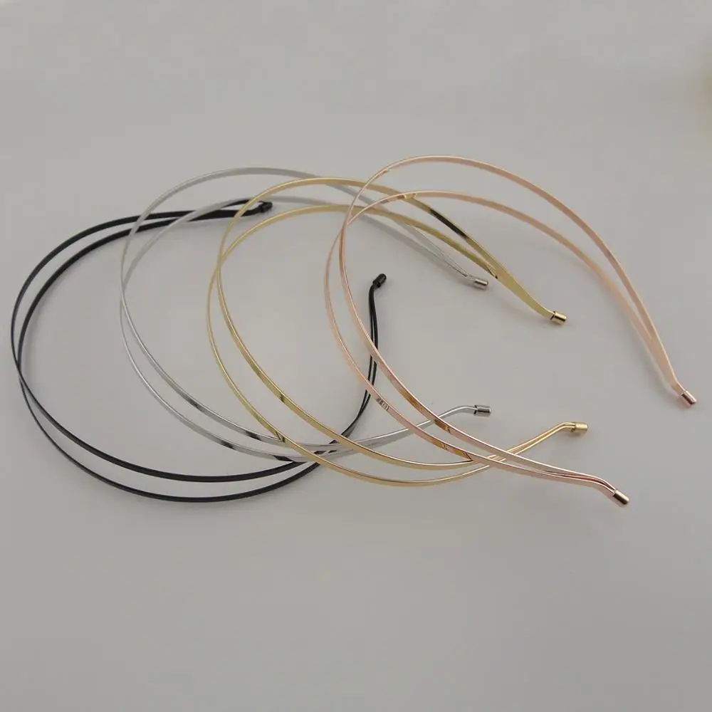 Металлическая повязка для волос с двумя проводами 5 шт. 3 мм женщин и девочек