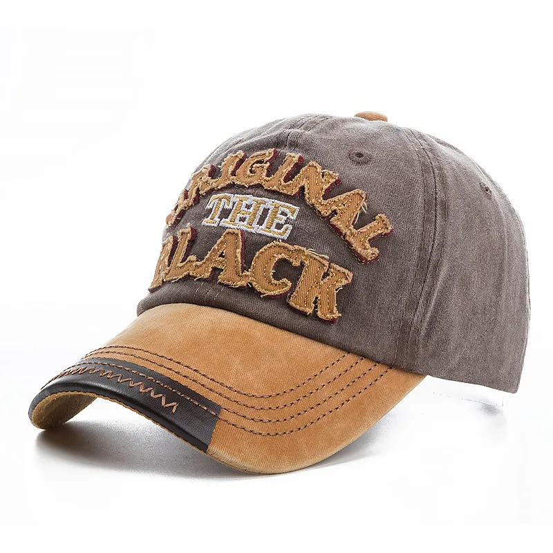 2021 Высококачественная хлопковая Оригинальная черная бейсболка Снэпбэк Кепка