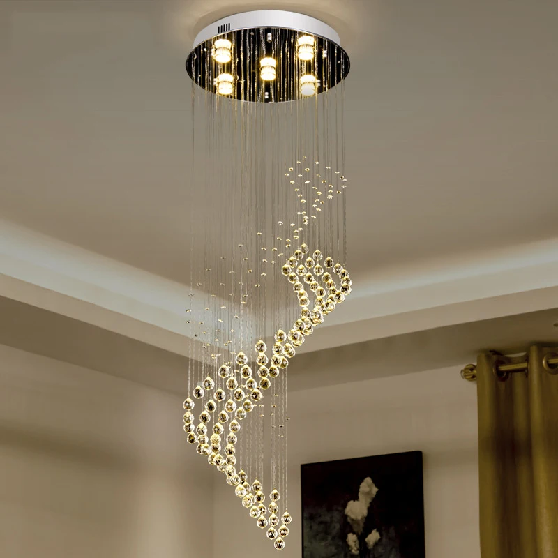 

Modern Crystal Chandelier GU10 5 Lights Creativity LED Chandeliers for Living Room Bedroom Hotel Lobby Restaurant Corridor