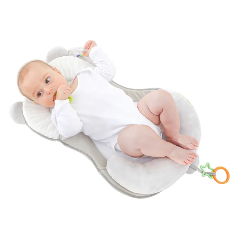 

Baby Crib Infant Sleep Stereotypes Pillow Anti Rollover Baby Flat Head Safety Positioning Pillow Newborn Travel Bed 0-12 Months