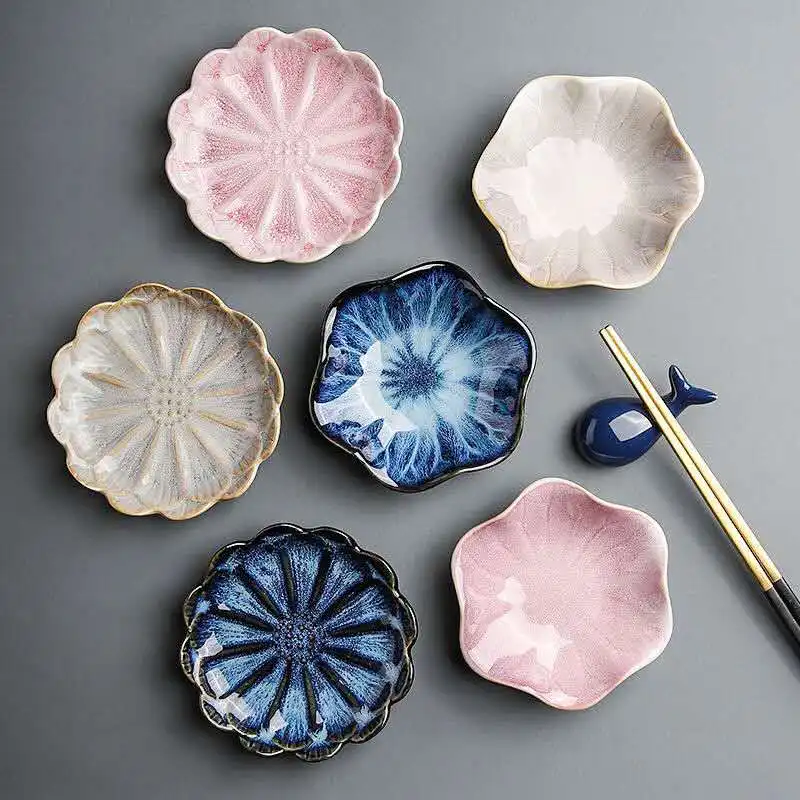 

Ceramic Side Dish Small Sauce Dish Butter Mustard Sushi Vinegar Soy Dishes Kitchen Porcelain Saucer